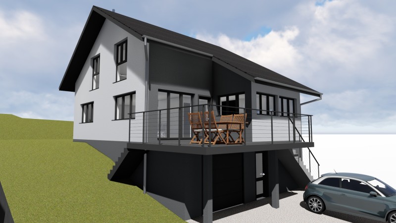 Projet de construction a Brison Saint Innocent (chantier 2018)
